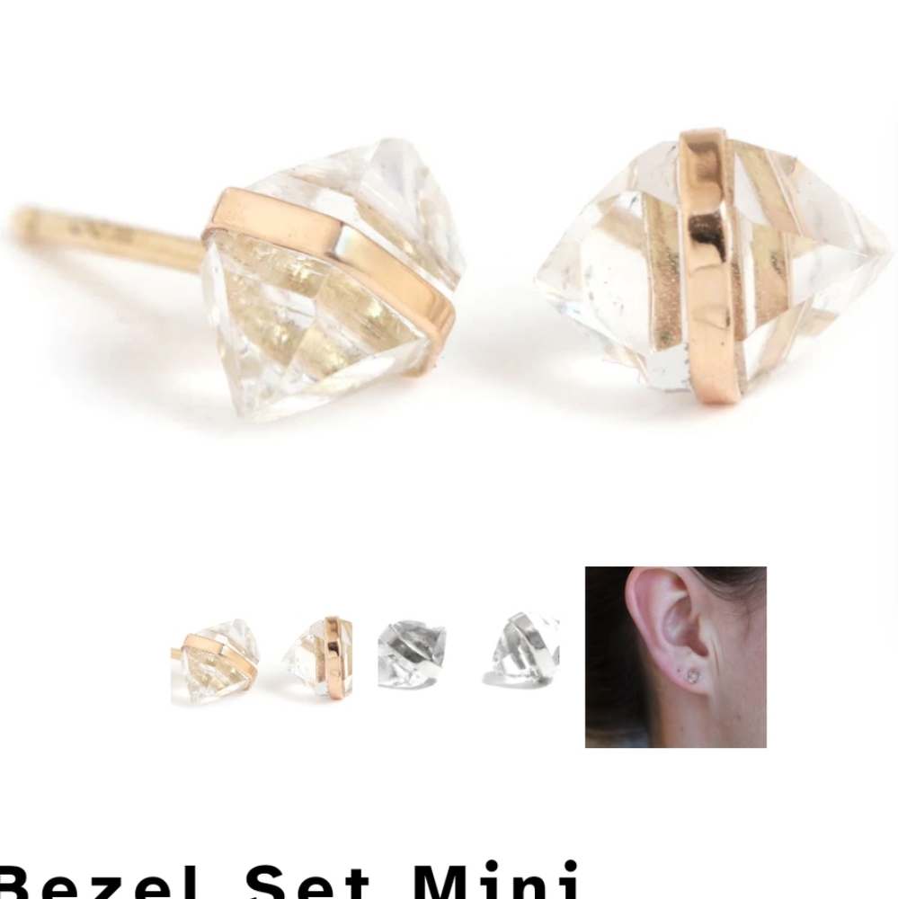 Melissa Joy Manning Herkimer Stud Earrings